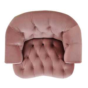 La Rosa - Victorian Tufted Upholstered Accent Chair by Couch.com