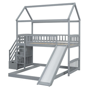 House Bunk Bed With Slide by Couch.com