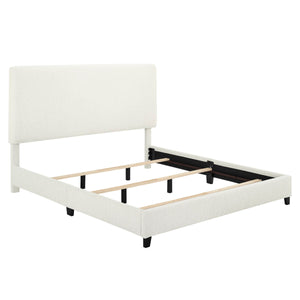 Boucle Upholstered Platform Bed by Couch.com