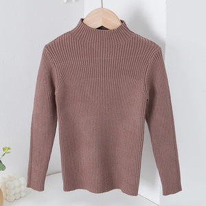 Children's Mock Neck Sweater Knitwear Top