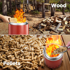 6.7" Portable Smokeless Tabletop Fire Pit, Low Smoke Burning Tabletop Fire Pit Fuel