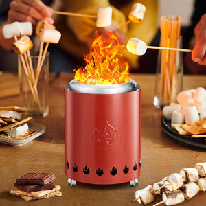 6.7" Portable Smokeless Tabletop Fire Pit, Low Smoke Burning Tabletop Fire Pit Fuel