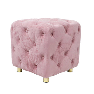 Modern Velvet Upholstered Ottoman, Exquisite Small End Table, Soft Foot Stool, Dressing Makeup Chair, Comfortable Seat For Living Room, Bedroom, Entrance by Couch.com