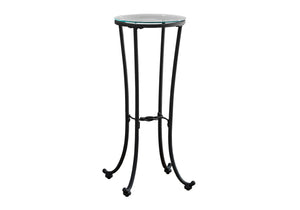 Accent Side Table, Plant Stand, Round, Contemporary & Modern - Black by Couch.com
