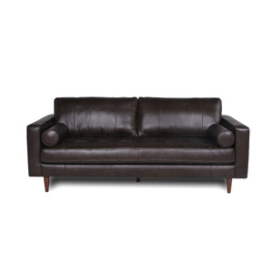 Mid-Century Tufted, Leather Sofa by Couch.com