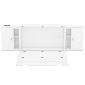 Murphy Bed With Shelves, Cabinets And USB Ports by Couch.com
