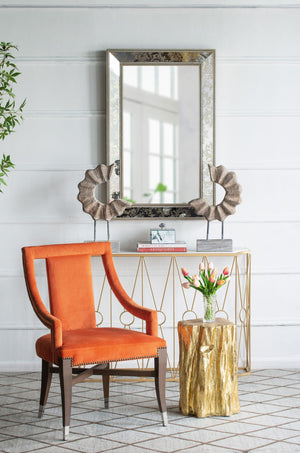 Modern Accent Chair Dining Chairs, Accent Chair For Living Room Dining Room Kitchen - Orange by Couch.com