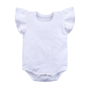 Children's Clothing Candy Color Ruffled Girls' Onesie Baby Romper