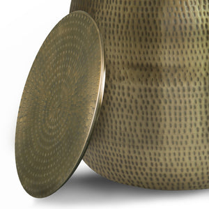 Griffen - Handcrafted Metal Storage Accent Table by Couch.com