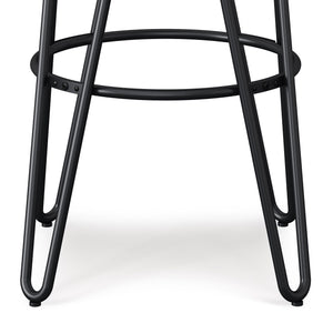 Simeon - Multifunctional Metal Stool With Wood Seat by Couch.com