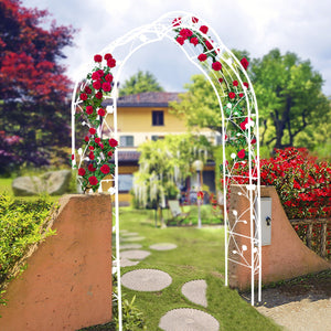 Metal Garden Arch Assemble Freely With 8 Styles Garden Arbor Trellis Climbing Plants Support Rose Arch by Couch.com