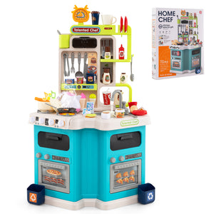 Kids Kitchen Playset-Blue
