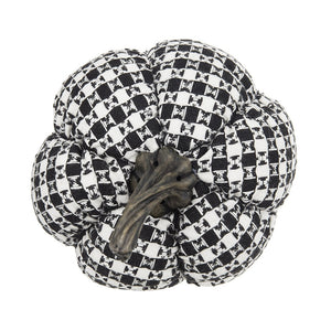 Set of Two Farmhouse Plaid Fabric Pumpkins by Bruce