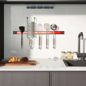 18 Inch Magnetic Tool Holder Strip with Mounting Screws-Red