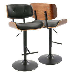 Lombardi - Mid Century Modern Adjustable Barstool by Couch.com