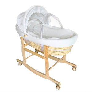 Portable Baby Bassinet Woven From Corn Husks