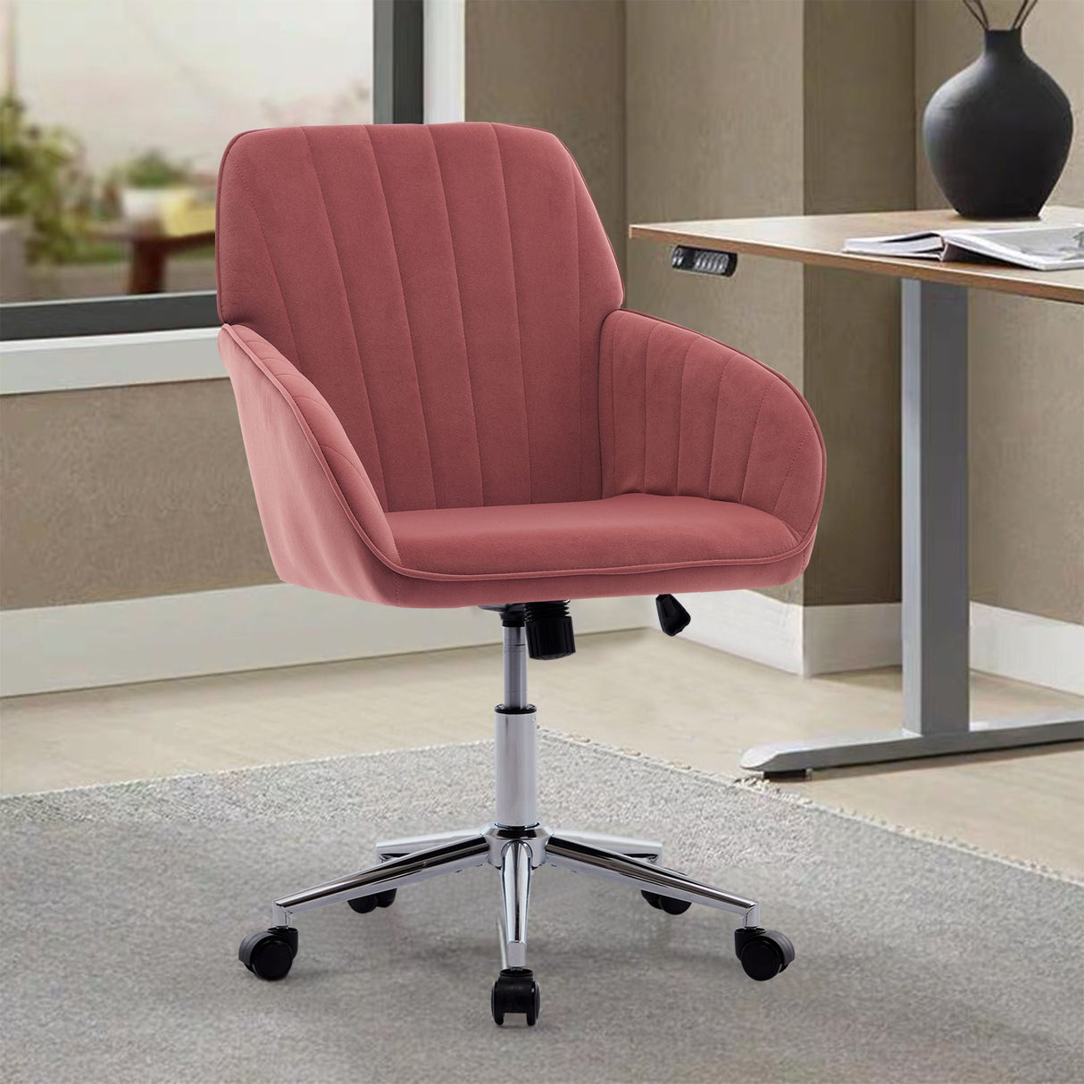 Adjustable Ergonomic Office Chair, Swivel Backrest Seat by Couch.com