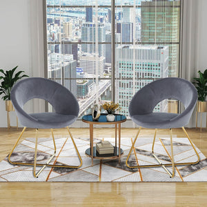 Modern Accent Velvet Chair (Set of 2) by Couch.com