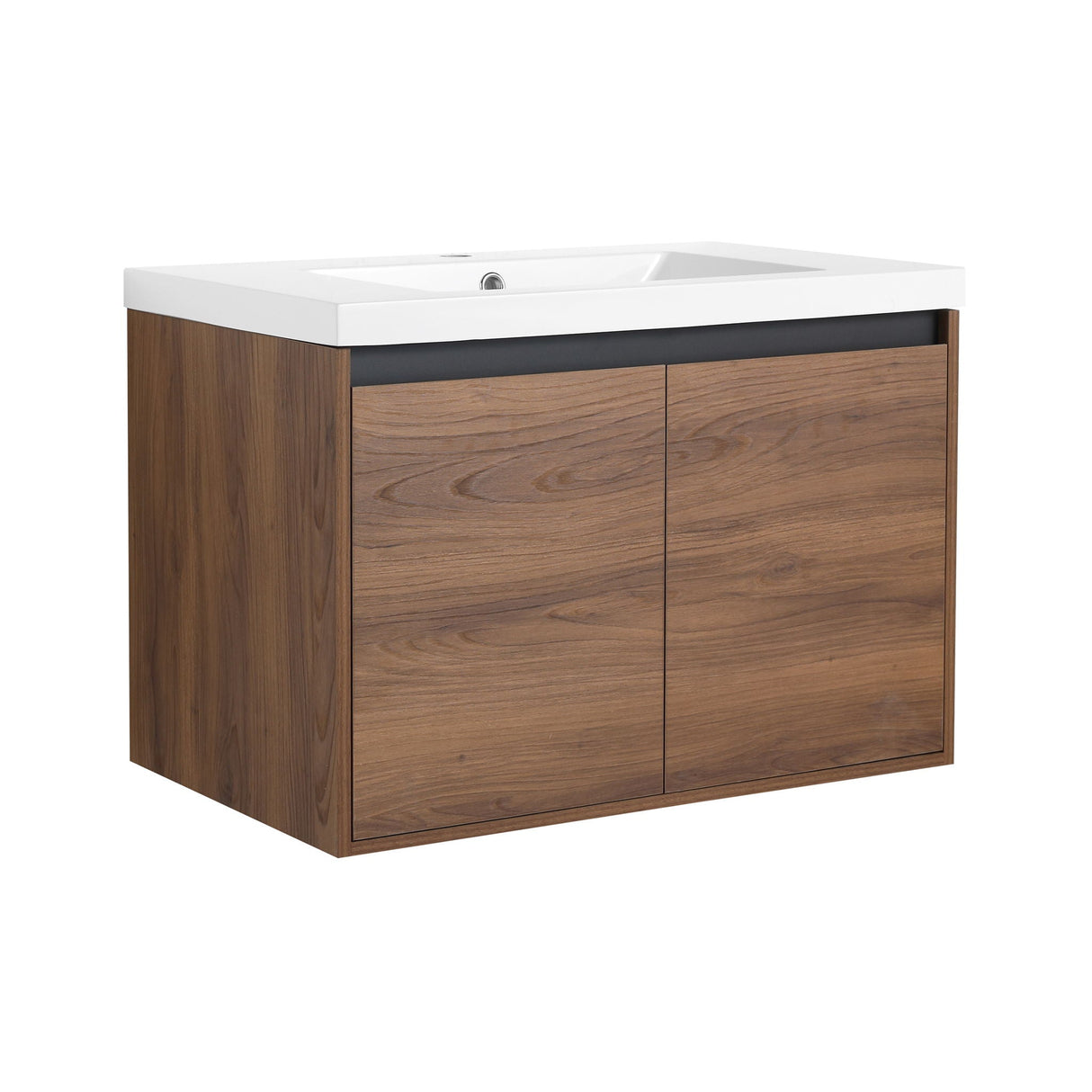 Bathroom Vanity Set With Resin Countertop Sink And 2 Doors, Engineered Wood by Couch.com