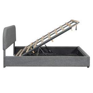 Upholstered Platform Bed With Hydraulic Storage System by Couch.com