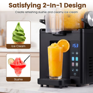 68 oz Frozen Drink Maker and Slushy Machine for Home-Black