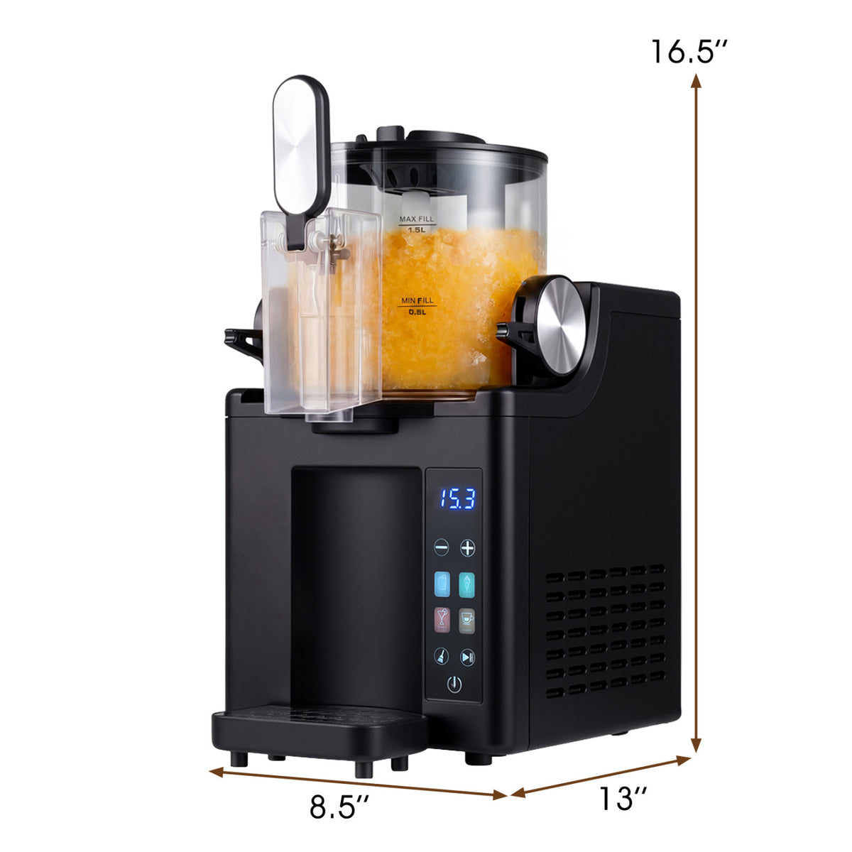 68 oz Frozen Drink Maker and Slushy Machine for Home-Black