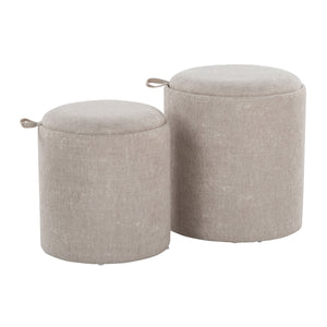 Tray - Contemporary Nesting Ottoman Set by Couch.com