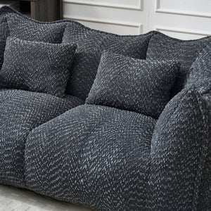 Comfortable Dual Beanbag Chair With High Resilience Foam Core For 2 People