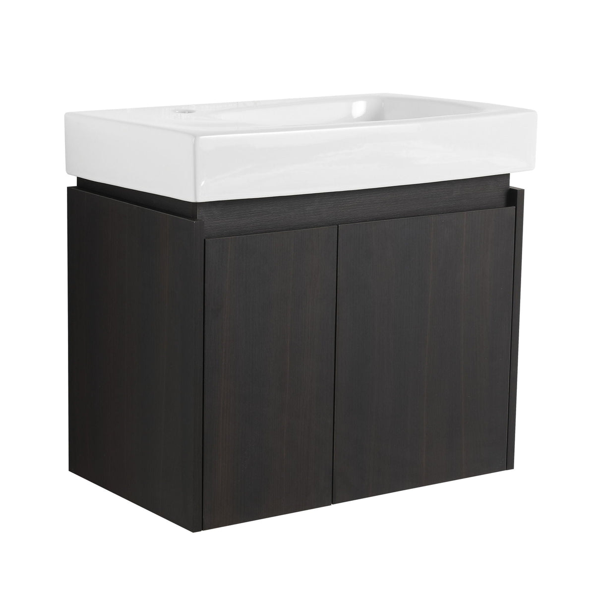 Modern Bathroom Vanity With Ceramic Basin, Wall Mounted Floating Sink Combo, Storage Cabinet by Couch.com