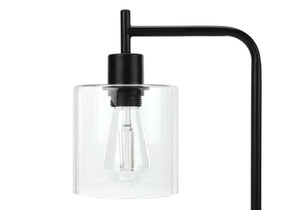 Lighting, Table Lamp, USB Port Included, Glass Shade, Modern - Black by Couch.com