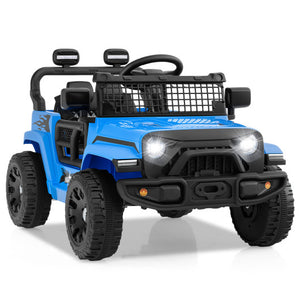 12V Kids Ride on Truck Car Battery Powered Electric Vehicle-Navy