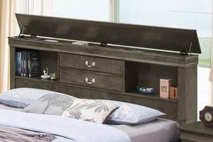 Louis Phillipe - Bookcase Storage Bed by Couch.com