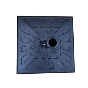 42 Pound Square Resin Umbrella Base - Black by Couch.com