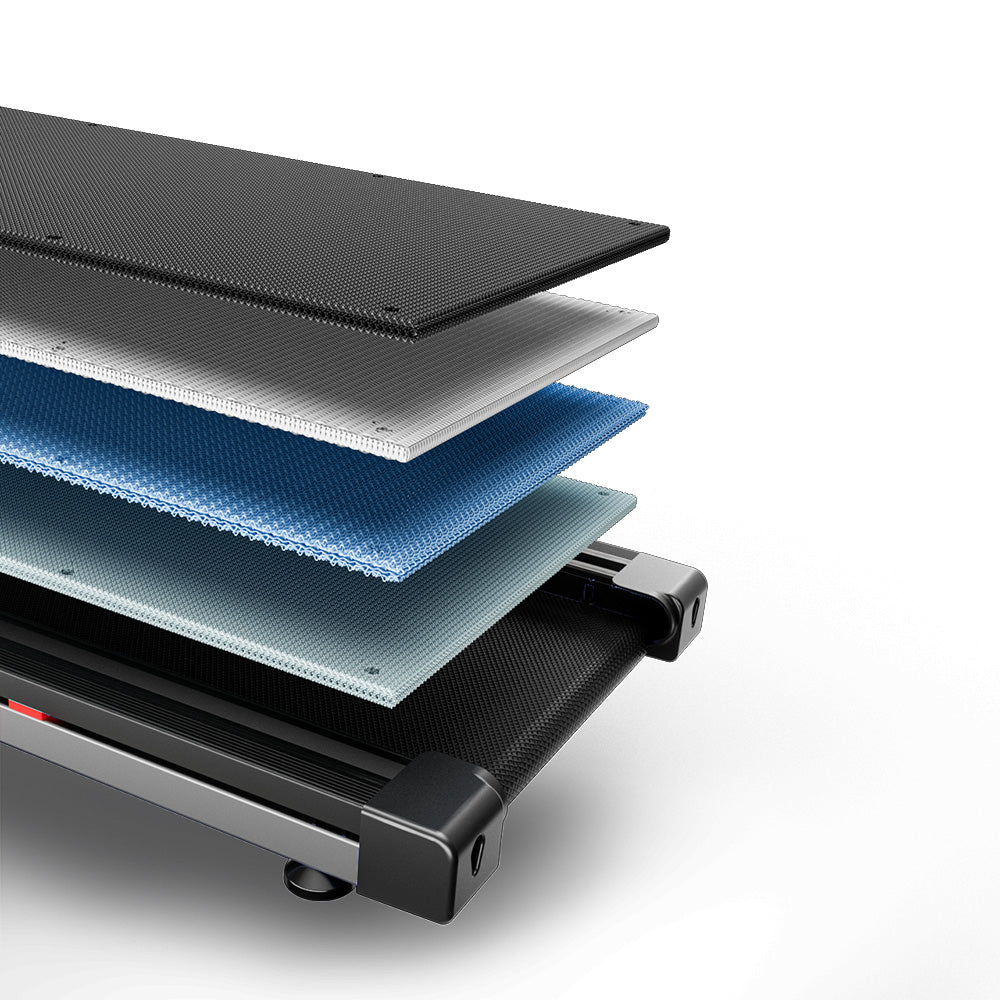 DeerRun A1 Pro Move+  6% Incline Foldable Treadmill——2025 Upgraded Chip & NFC Support | 350Lbs, 10mph Silver