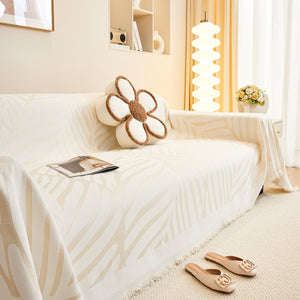 Fashion Chenille Couch Cover Blanket, Couch Non Slip Covers for Sectionals, Pet Friendly Couch Covers