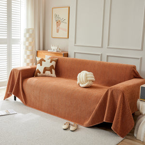 Herringbone Oversized Chenille Couch Throw Cover Sofa Slipcovers Couch Covers for Sectional Couches