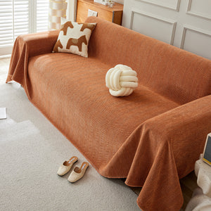 Herringbone Oversized Chenille Couch Throw Cover Sofa Slipcovers Couch Covers for Sectional Couches