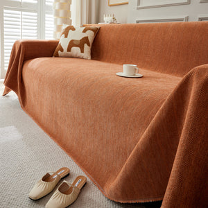 Herringbone Oversized Chenille Couch Throw Cover Sofa Slipcovers Couch Covers for Sectional Couches