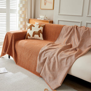 Herringbone Oversized Chenille Couch Throw Cover Sofa Slipcovers Couch Covers for Sectional Couches