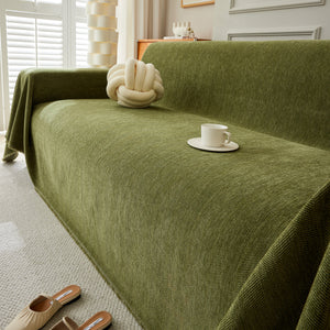 Herringbone Oversized Chenille Couch Throw Cover Sofa Slipcovers Couch Covers for Sectional Couches