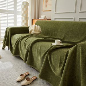 Herringbone Oversized Chenille Couch Throw Cover Sofa Slipcovers Couch Covers for Sectional Couches