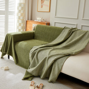 Herringbone Oversized Chenille Couch Throw Cover Sofa Slipcovers Couch Covers for Sectional Couches