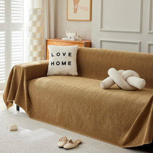 Herringbone Oversized Chenille Couch Throw Cover Sofa Slipcovers Couch Covers for Sectional Couches