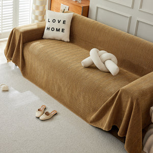 Herringbone Oversized Chenille Couch Throw Cover Sofa Slipcovers Couch Covers for Sectional Couches