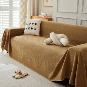 Herringbone Oversized Chenille Couch Throw Cover Sofa Slipcovers Couch Covers for Sectional Couches