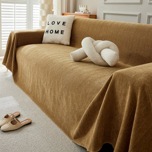 Herringbone Oversized Chenille Couch Throw Cover Sofa Slipcovers Couch Covers for Sectional Couches