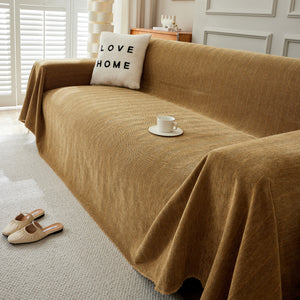 Herringbone Oversized Chenille Couch Throw Cover Sofa Slipcovers Couch Covers for Sectional Couches