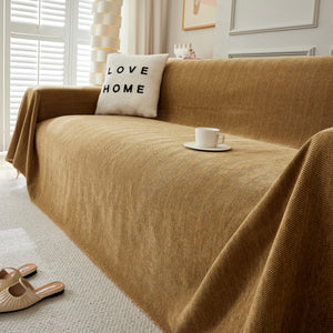 Herringbone Oversized Chenille Couch Throw Cover Sofa Slipcovers Couch Covers for Sectional Couches