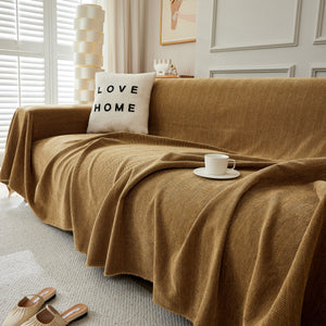 Herringbone Oversized Chenille Couch Throw Cover Sofa Slipcovers Couch Covers for Sectional Couches