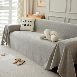 Herringbone Oversized Chenille Couch Throw Cover Sofa Slipcovers Couch Covers for Sectional Couches